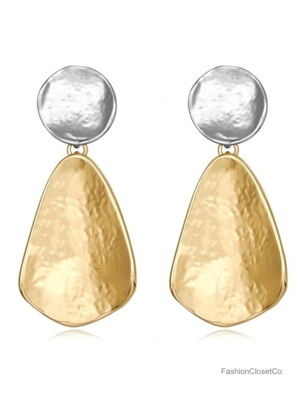 18k Gold Plated Chunky Dangle Earrings Geometric Statement Jewelry
